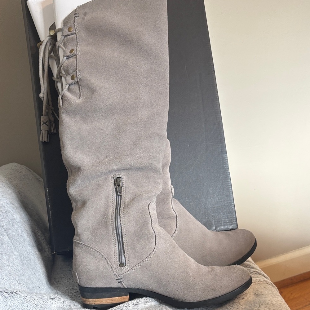 Sorel Farah Tall Waterproof Knee Boots - Kettle, Jet - Picture 10 of 13